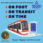 Good Foot Courier illustration of a TTC Streetcar