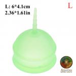 Green Menstrual Cup from Anarres Natural Health Large