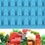 Mold: Silicone Gummy Bear Chocolate or Candy, in blue