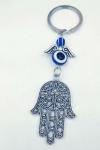 Keyring: Hamsa Evil Eye Protection wings