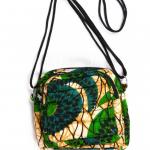  Cotton Kitenge Handbag green straps