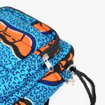 Bag: Cotton Kitenge Handbag blue orange close