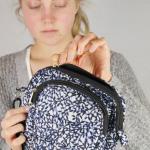 Bag: Cotton Kitenge Handbag blue close