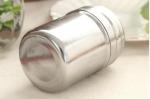 Jar: Shaker Stainless Steel for Kitchen or Bathroom bottom