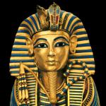 bust of sarcophagus of Tut Ankh Amon
