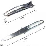Cutlery: Stainless Steel Folding Set in Knife