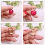 Brooch: Ladybugs front and back