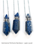 gemstone bottle pendant - lapis lazuli