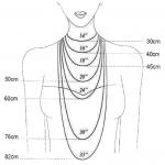 Necklace: Egyptian Layered measured
