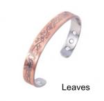 Bracelet: Copper Magnetic leaves