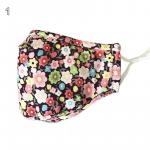 Mask: Cloth, Reusable, Adult Floral rosy