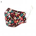 Mask: Cloth, Reusable, Adult Floral red