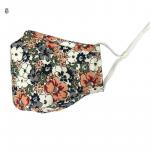  Cloth, Reusable, Adult Floral orange