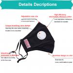 Mask: Cloth N95 Washable with Valve chart