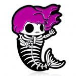 Pin: Enamel Skeleton Mermaid