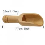 Scoop: Wood, Mini measured