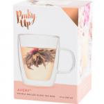 Mug: Glass Double Walled Tea by Avery box