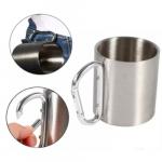 Mug: Stainless Steel Double Walled Carabiner details