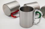 Mug: Stainless Steel Double Walled Carabiner close