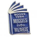 Enamel pin Books Turn Muggles Into Wizards