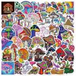 Sticker: Mushroom, 100 Designs collage 3