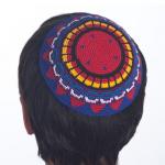 Judaica: Yarmulke Kippa 6" head