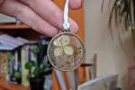 pressed flower ornament