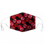 MASK: Cotton Washable red poppy
