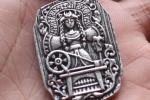 Jewellery: Goddess of Fate Pendant in Antique Silver Tone