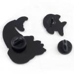 Pin: Enamel Skeleton Mermaid and Fish back