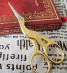 Scissors: Stainless Steel Crane Shaped Craft with book