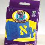 Judaica: Stencil Set 2" High Small Alef Bet Paper box