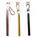 Straw: Stainless Steel Telescopic pink gold black
