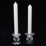 Candle: Holder Glass for Tapers pair