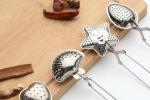 Cutlery: Teaspoons Stainless Steel Tea Strainer Infuser Four