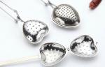Cutlery: Teaspoons Stainless Steel Tea Strainer Infuser Heart