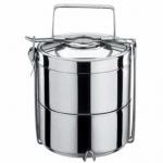 Container: Stainless Steel, Double Wall, 2 Layers Tiffin 