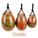 Yoni Egg: Set of 3 for Pelvic Exercise Unakite