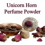 Unicorn horn powder in open glass bottle by Anarres