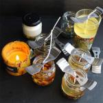 Many Candle Wick Holders with Container Candles